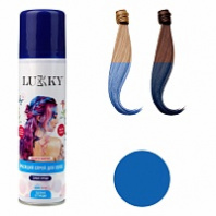 Lukky спрей-краска д/волос, д/врем-го окрашивания, цвет синий, 150 мл